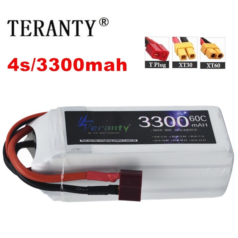 Drone Battery Lipo - Batteria ricaricabile LiPo 4S 3300mAh 60C